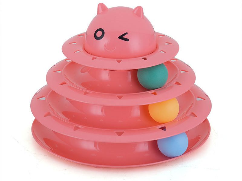 Color Cat Toy Cat Toy Three-Layer Round