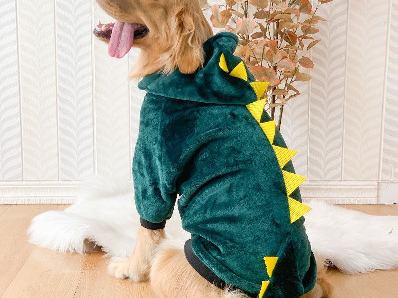 Pet Dog Golden Retriever Clothes Tiger Pet Costume