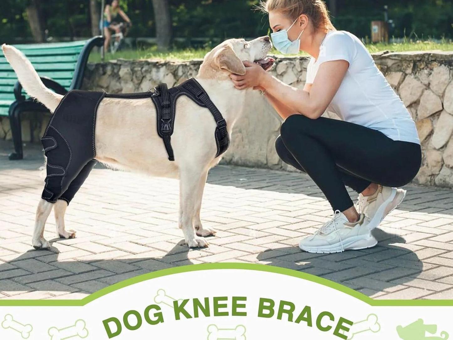 Dog Knee Brace with Metal Hinged Support - Adjustable ACL Brace for Torn Ligaments, Luxating Patella & Arthritis