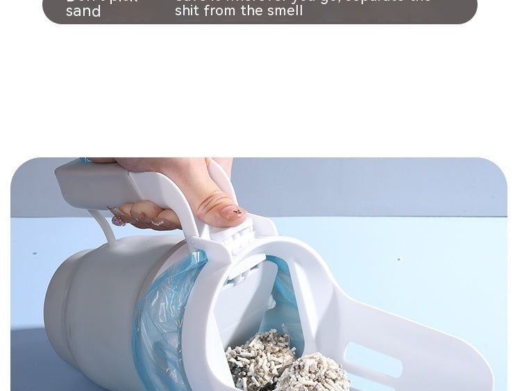 Cat Litter Scoop with Refill Bags – Self-Cleaning System for Easy Cleaning