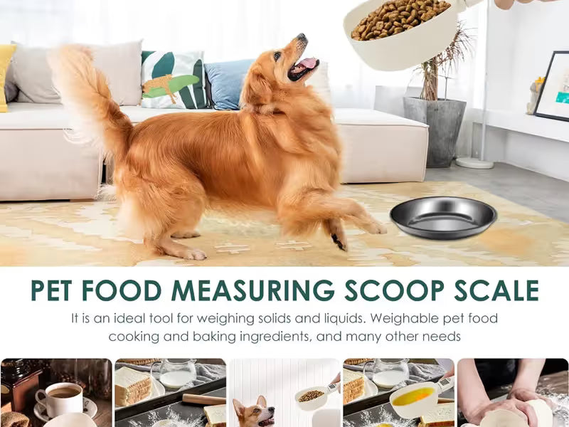 Pet Food Measuring Scoop – Electronic Digital Spoon Scale for Dogs & Cats