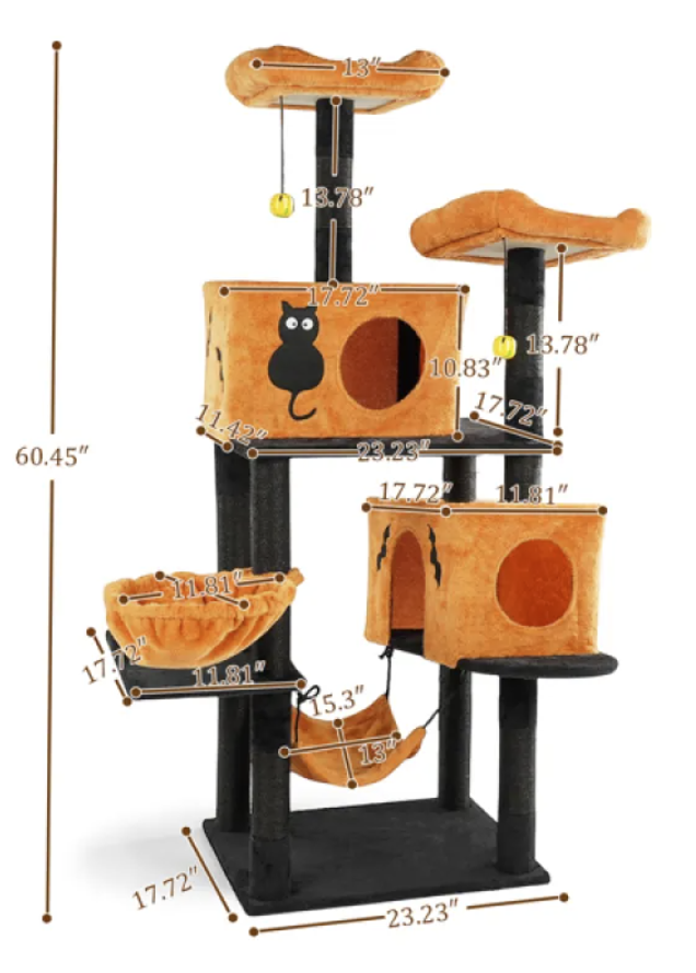 Spooky Paws Cat Tower – Halloween Fun for Felines