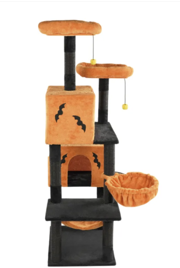 Spooky Paws Cat Tower – Halloween Fun for Felines