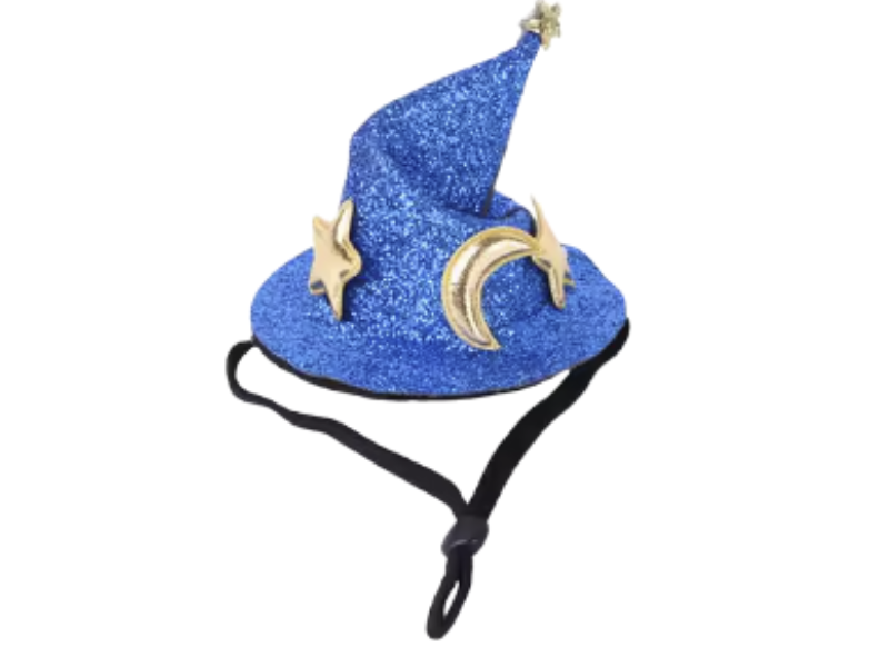 Mini Wizard Hat – Funny Adjustable Party Accessory for Small Animals