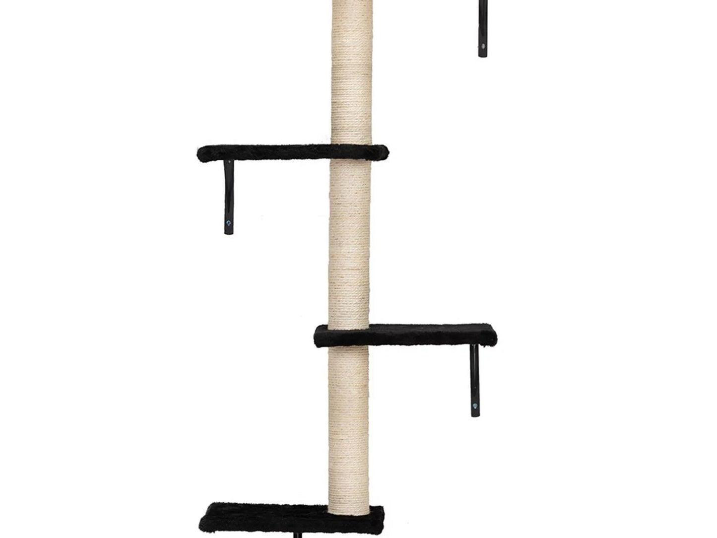 Cat Wall Shelves and Perches Set, Cat Tower for Adult Cats Mounted Cat Tree House for Indoor Cats Modern Furniture for Cat Sleeping Playing Lounging Climbing Cat Tree for Large, Black