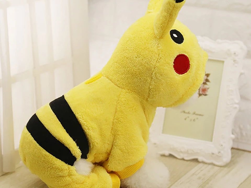 Pet Clothes Autumn Winter Cute Cat Costume Cartoon Cosplay Cat Coat Home Pajamas Hoodie Cat Outfit Kitten Clothes Lovely Fashion