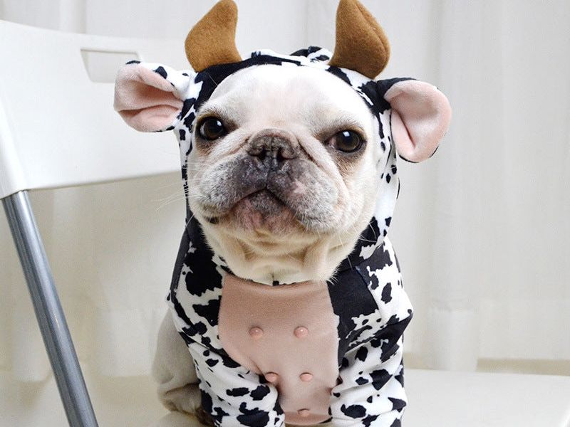 Cow Shape Pet Supplies Creative Dog Clothes