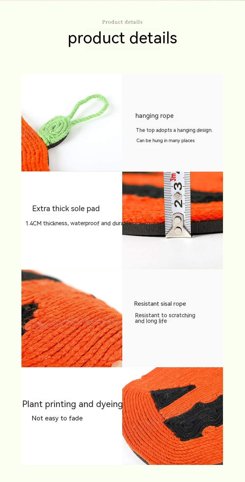 Christmas Pumpkin Cat Scratching Pad Anti-Scratching