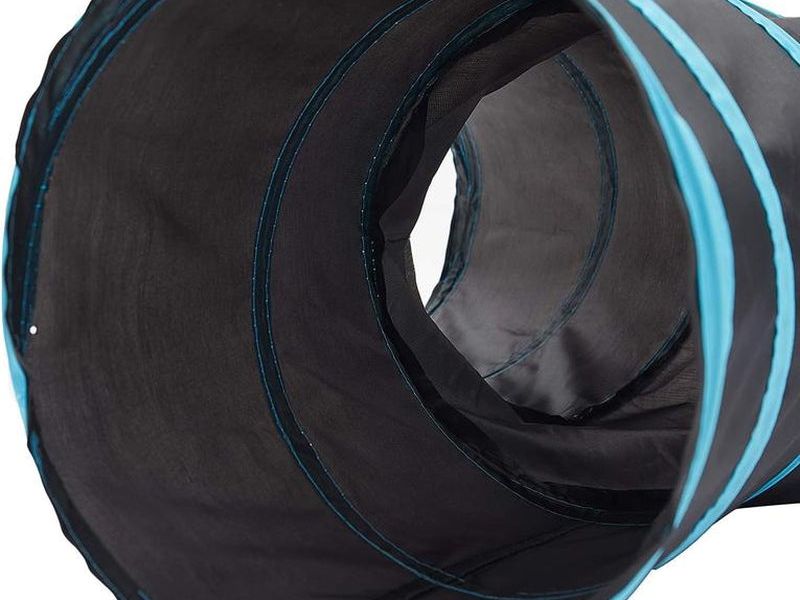 Pet Cat Tunnel Tube Toys 3 Way Collapsible, Tunnels for Indoor Cats, Kitty Bored Peek Hole Toy Ball Cat, Puppy, Kitty, Kitten, Rabbit