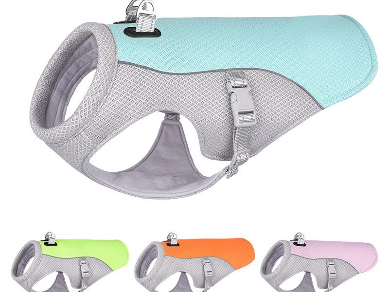 Summer Pet Dog Cooling Vest Heat Resistant Cool Dogs Clothes Breathable Sun-Proof Clothing for Small Large Dogs Outdoor Walking