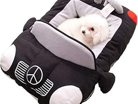 Luxury Car-Shaped Pet Bed - Durable Soft Cushion for Dogs and Cats, Ideal for Teddy, Chihuahua, and Kittens
