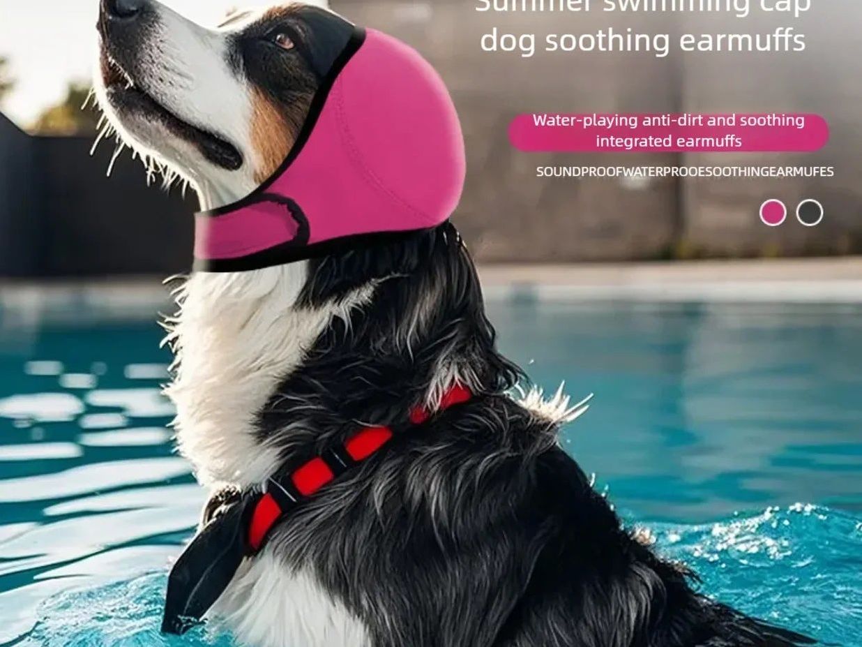 Dog Calming Headgear Prevent Fright Dog Neck Guard Dog Headgear Soothing Emotions Lightning-Proof Dog