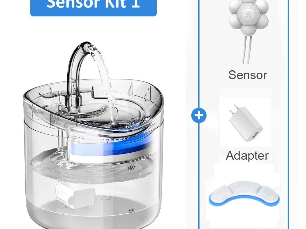 Pet Cat Water Fountain Filter Automatic Sensor Drinker Pet Feeder for Cat Dog Feeder Pet Water Dispenser Auto Drinking Fountain