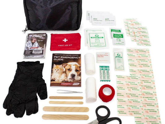 Compact & Complete Pet First Aid Kit with First Aid Guide Book, 53 Piece
