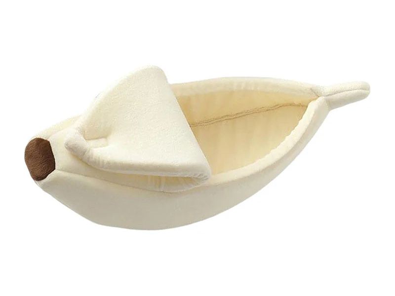Cute Cats Beds Deep Sleep Comfort in Winter Bed Banana Shape for Cat'S House Products Pets Creative Indoor Small Cat Dog Beds