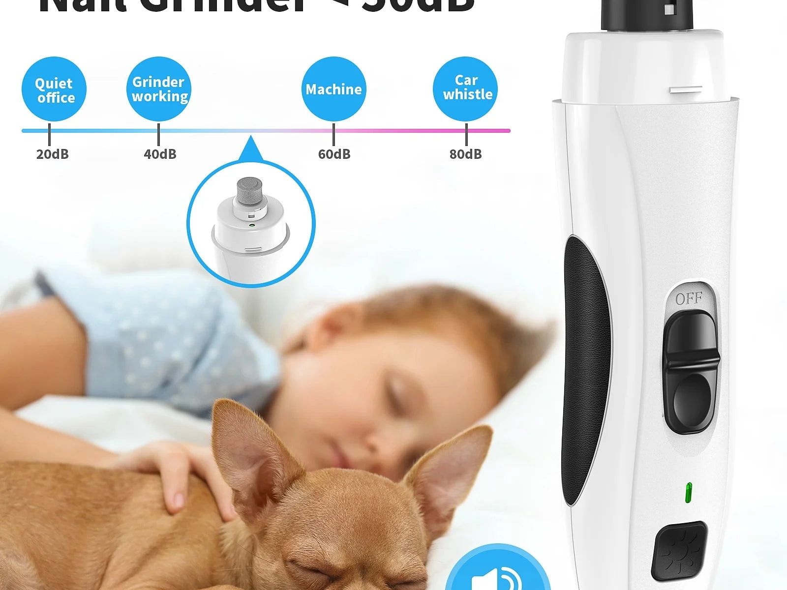 Pet Dog Nail Grinder