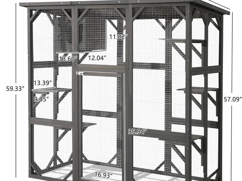 Indoor/Outdoor Large Waterproof Cat Playpen