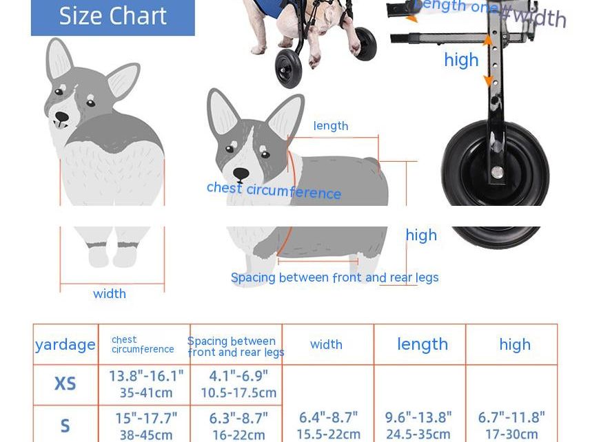 Pet Disabled Dog Wheelchair Scooter