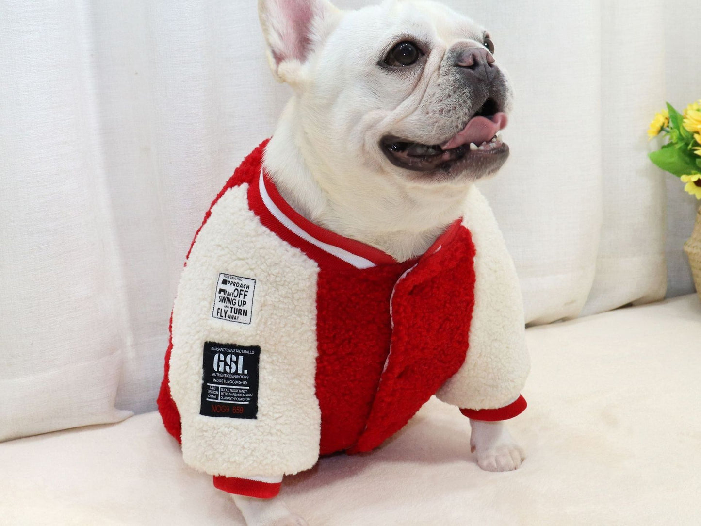 Pet Dog Quilted Padded Lamb Fur Clothes