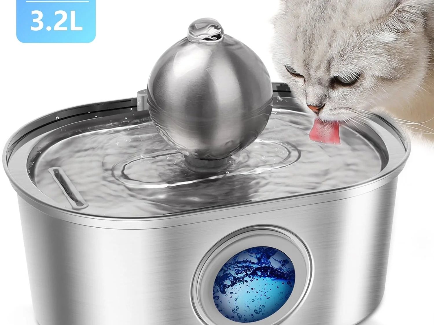 Stainless Steel Cat Water Fountain