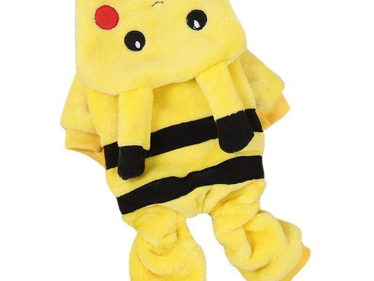 Pet Clothes Autumn Winter Cute Cat Costume Cartoon Cosplay Cat Coat Home Pajamas Hoodie Cat Outfit Kitten Clothes Lovely Fashion