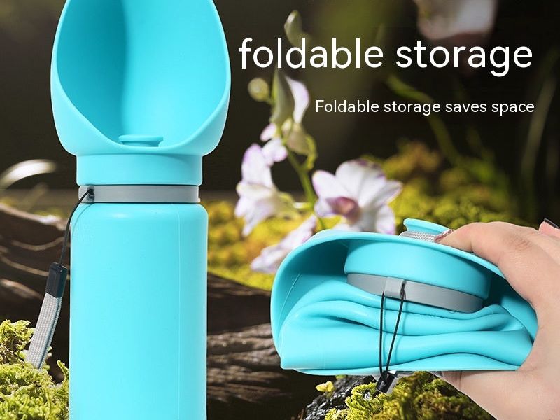Folding Pet Outdoor Walking Mug Portable Travel Water Bottle Puppy Cats Dogs Drinking Water Dispenser Cup Supplies