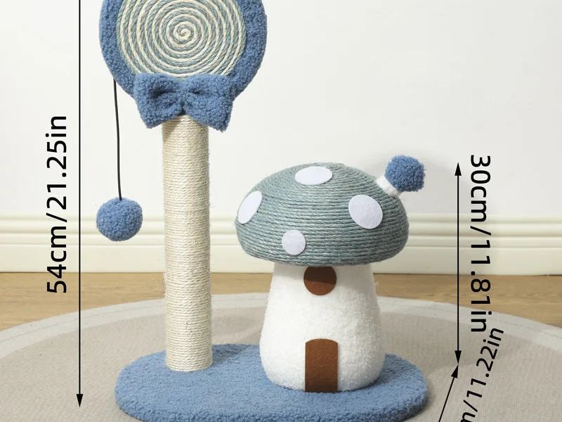 New Natural Sisal Cat Climbing Scratcher Frame Mushroom Cat Tree Protect Sofa Cat Climbing Board Products