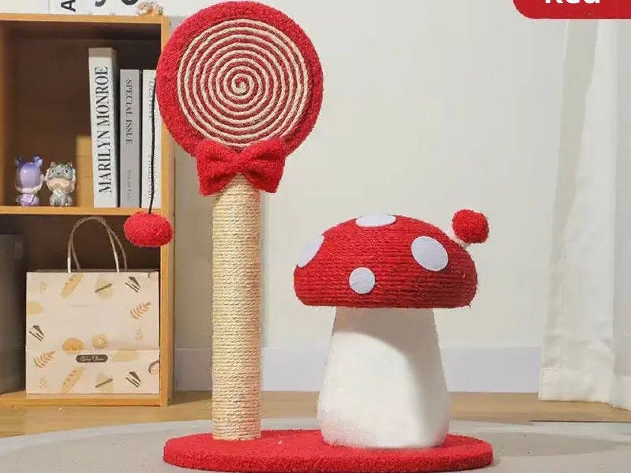 New Natural Sisal Cat Climbing Scratcher Frame Mushroom Cat Tree Protect Sofa Cat Climbing Board Products