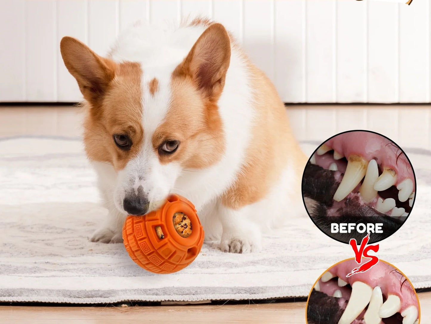 Frozen Dog Treat Ball Rubber Frozen Treat Dog Toys Slow Food Training Frozen Dog Treats Dispenser Interactive Frozen Dog Lick Treat Ball with Treat Tray Mold for Dogs Puppy