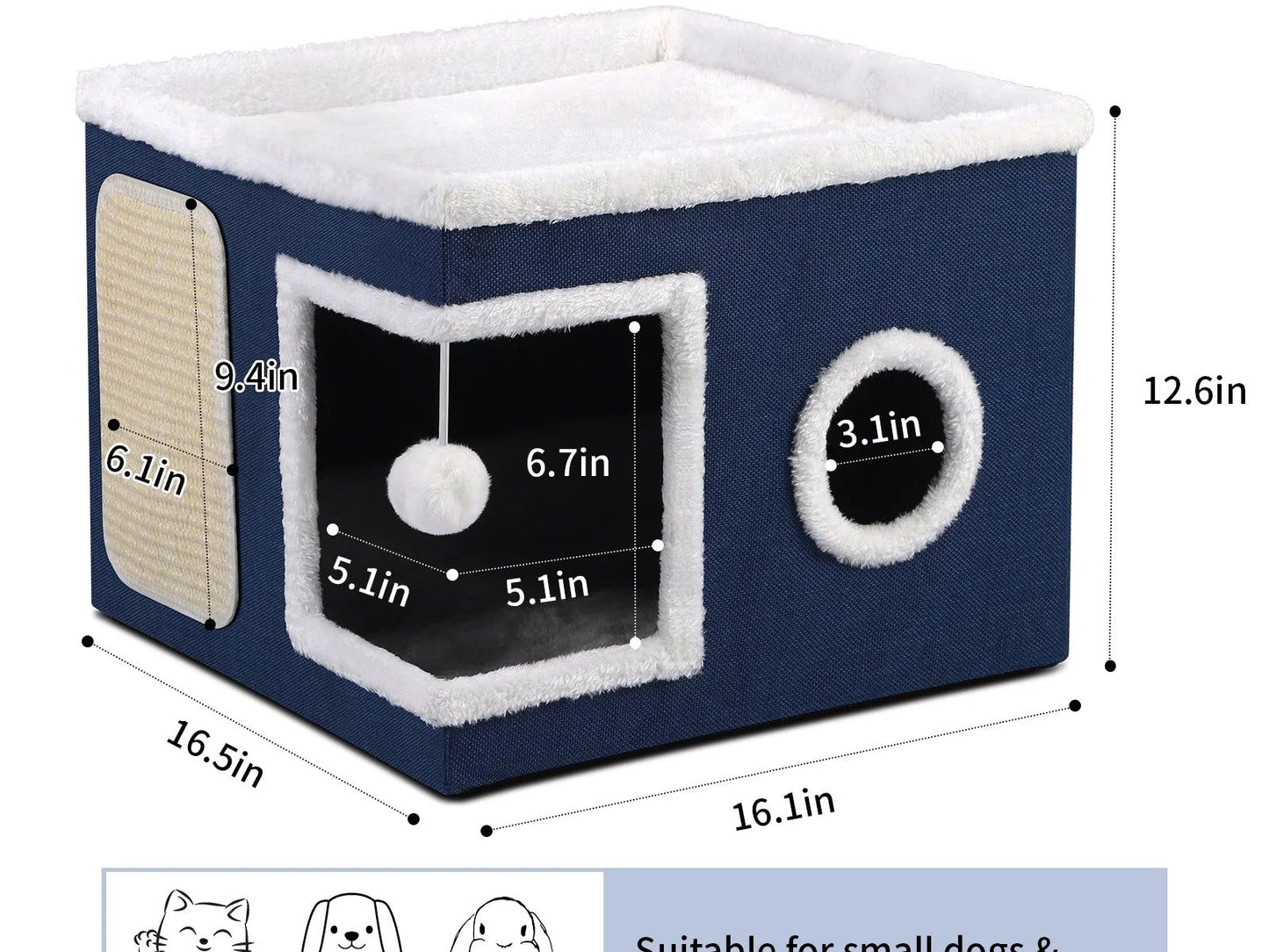 Indoor Cozy Cat Cave Beds