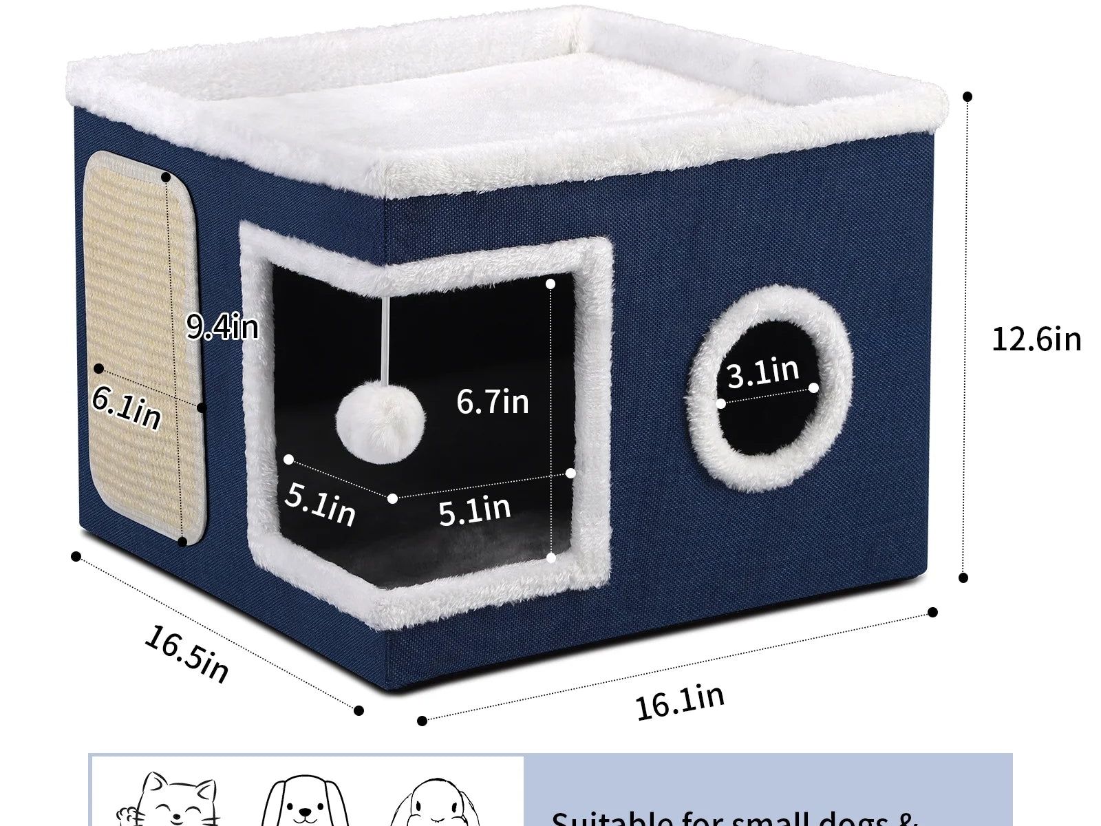 Indoor Cozy Cat Cave Beds