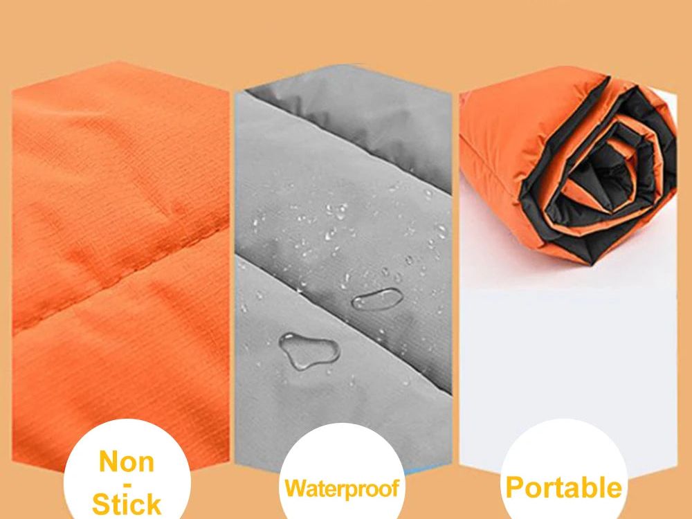 Portable Pet Mat Cat and Dog Mat Outdoor Waterproof Dog Beds for with Storage Carry Bag Outdoor Camping Easy to Clean Mat