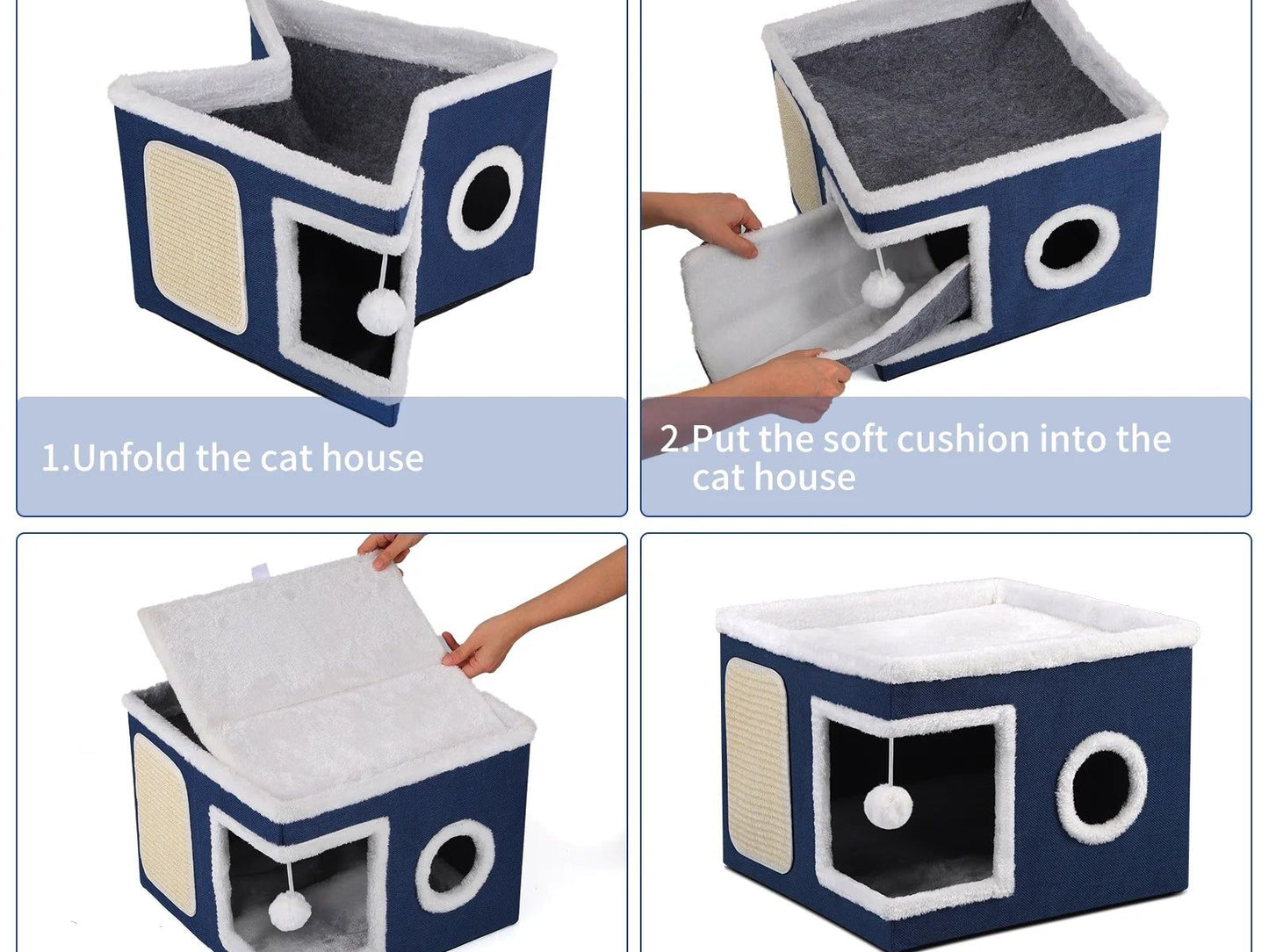 Indoor Cozy Cat Cave Beds