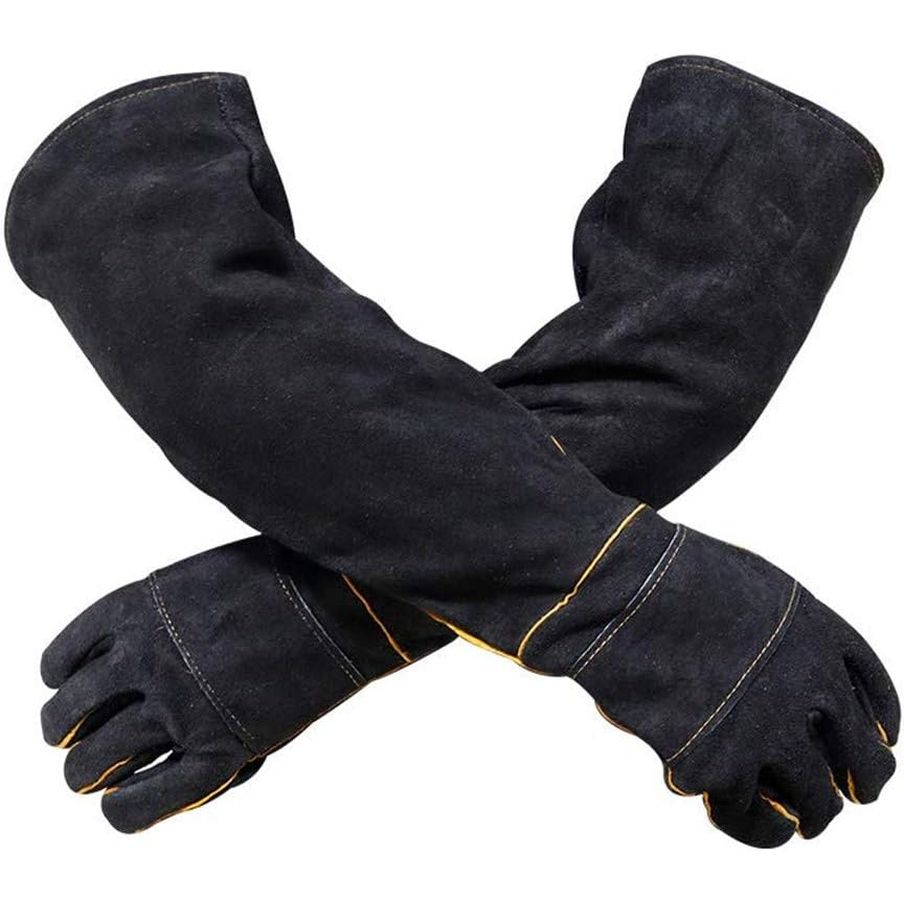 Professional Animal Handling Gloves for Protection Against Bites and Scratches - Suitable for Dogs, Cats, Birds, and Parrots (Green)