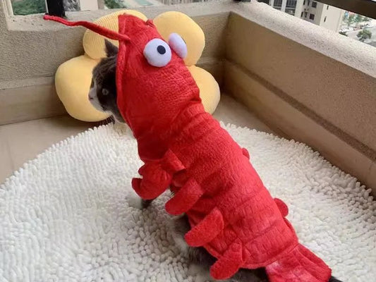 Pet Lobster Clothes Dog Cat Funny Costume Unique Suit for Dogs Dress up Supplies