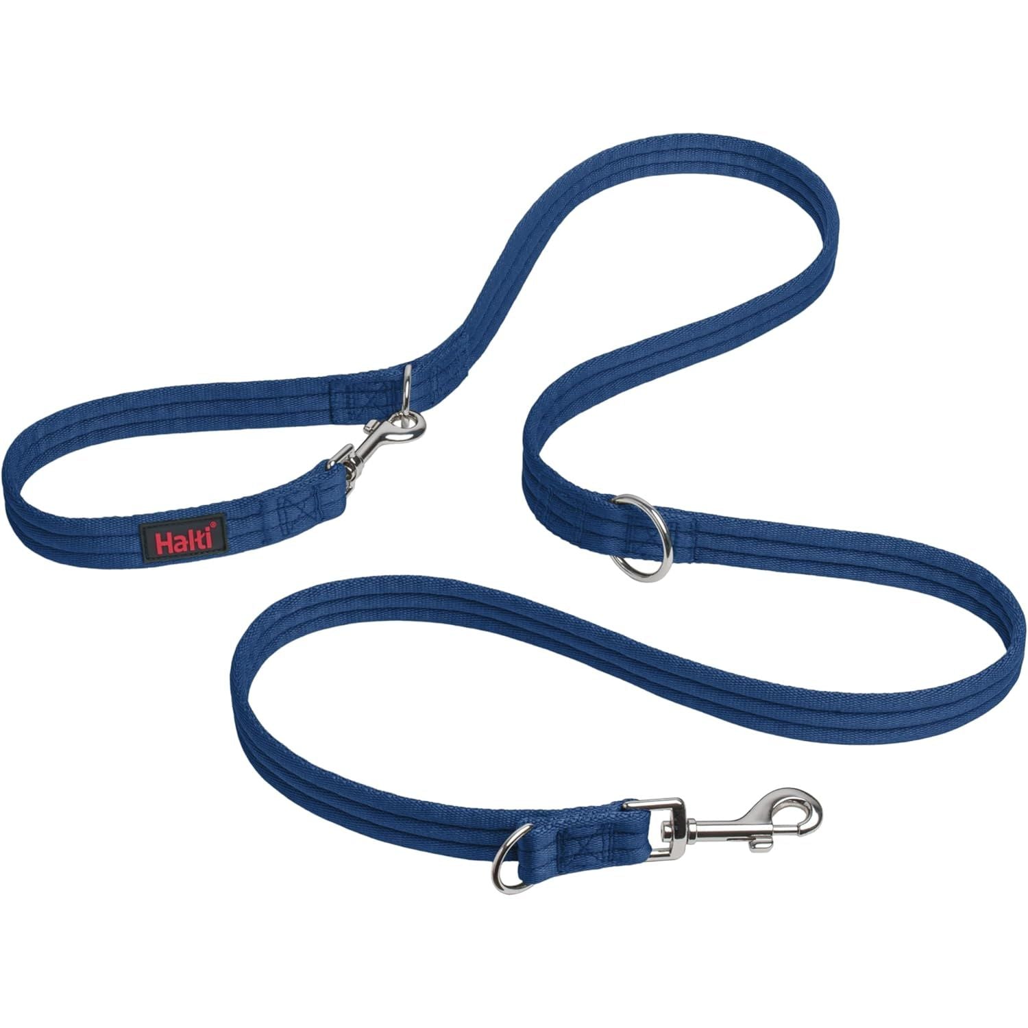 Multifunctional Double-Ended Training Leash for Dogs - Lightweight, Soft, and Durable Anti-Pulling Solution for Medium to Large Dogs and Puppies (Size Large, Black, 2M)