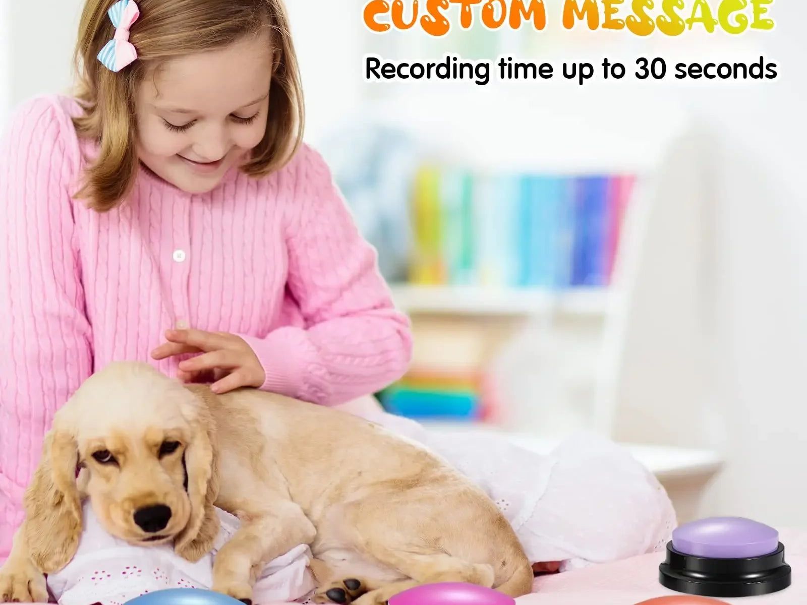 Funny Dog Recordable Pet Toys Travel Talking Pet Starters Dog Speaking Buttons Portable Cute Pet Supplies Communication Dog