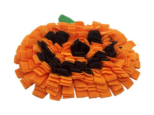 Pet Smell Mat Pumpkin Woollen Pad Anti-Choke Slow Food Training Mat
