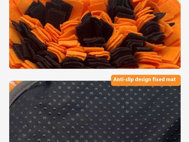 Pet Smell Mat Pumpkin Woollen Pad Anti-Choke Slow Food Training Mat