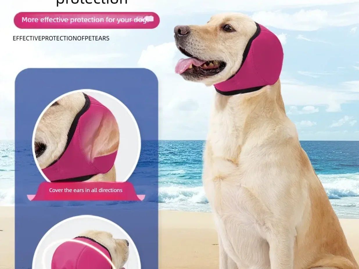 Dog Calming Headgear Prevent Fright Dog Neck Guard Dog Headgear Soothing Emotions Lightning-Proof Dog