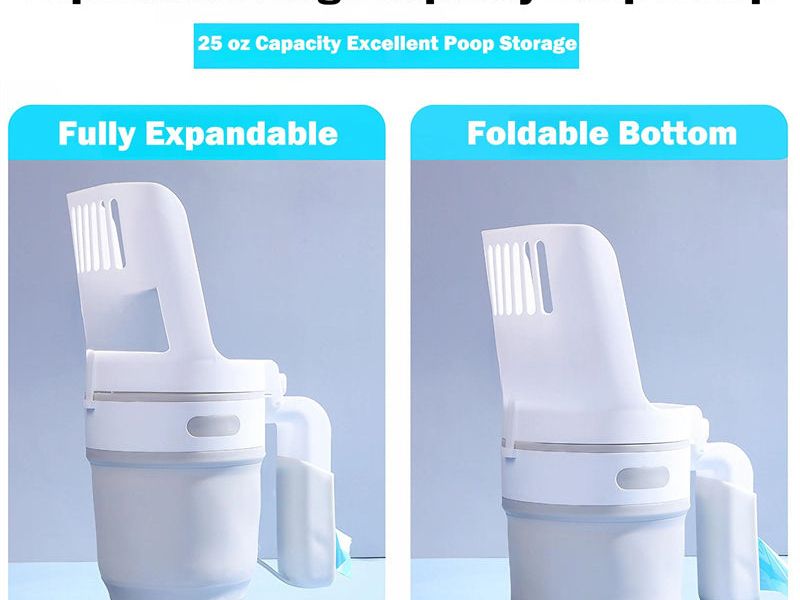 Upgrade Widen Cat Litter Shovel Scoop with Refill Bags Large Cat Litter Box Self Cleaning Cat Waste Bin System Pet Supplies Pet Products