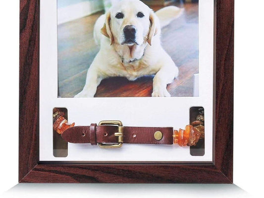 Mahogany Pet Memorial Picture Frame - Sentimental Tribute for Dog and Cat Loss, Keepsake Frame for Remembrance and Sympathy Gifts