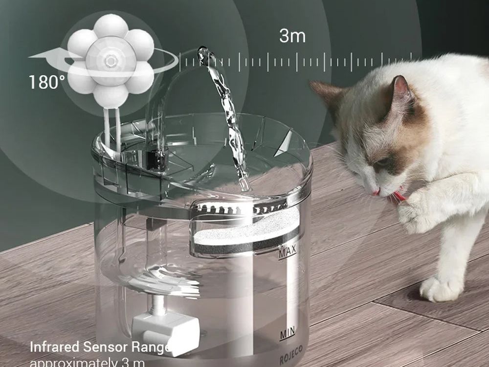 Pet Cat Water Fountain Filter Automatic Sensor Drinker Pet Feeder for Cat Dog Feeder Pet Water Dispenser Auto Drinking Fountain
