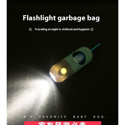 Led Light Pet Waste Bag Dispenser for Dogs Cats Dog Poop Scooper Bags Waste Bags Holder Dispensers Pet Clean Accessories