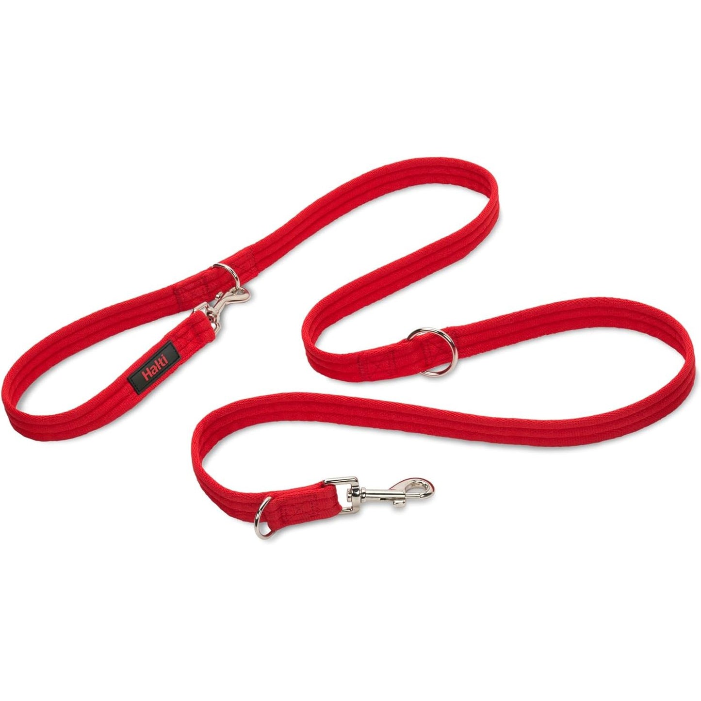 Multifunctional Double-Ended Training Leash for Dogs - Lightweight, Soft, and Durable Anti-Pulling Solution for Medium to Large Dogs and Puppies (Size Large, Black, 2M)