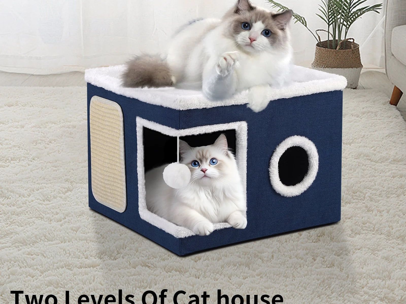 Indoor Cozy Cat Cave Beds