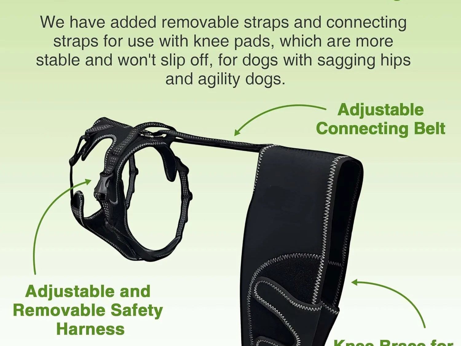 Dog Knee Brace with Metal Hinged Support - Adjustable ACL Brace for Torn Ligaments, Luxating Patella & Arthritis