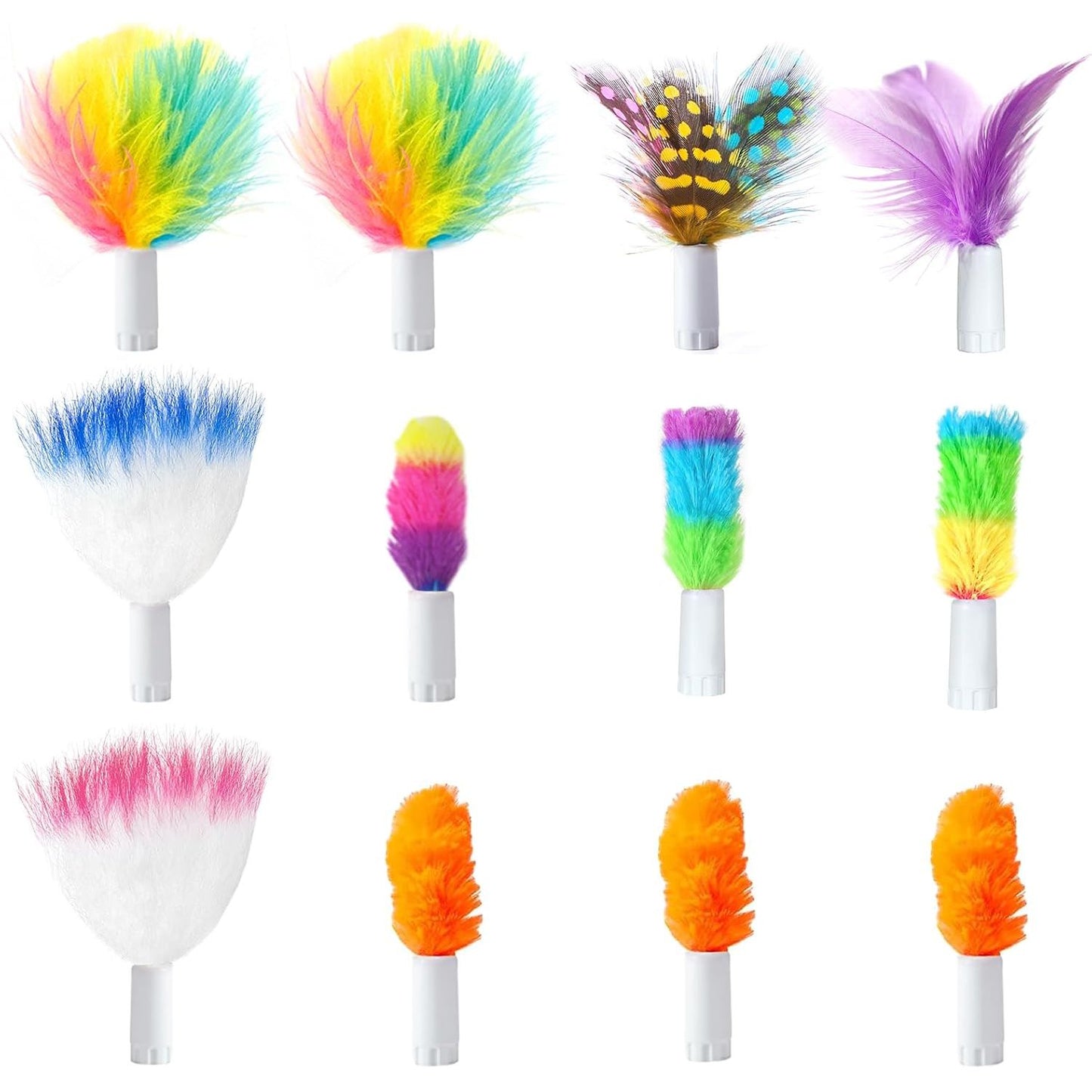 2-in-1 Interactive Cat Toys for Indoor Use - Automatic Toy Balls and Mice with Ambush Feather Attachments, Dual Power Supply, Adjustable Speed, and Auto On/Off Functionality