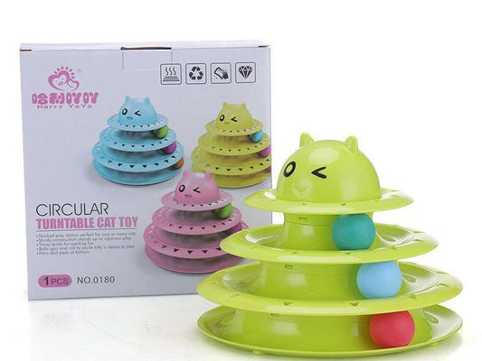 Color Cat Toy Cat Toy Three-Layer Round
