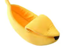 Cozy Banana Cat Bed – Winter Comfort Nest for Cats & Small Dogs